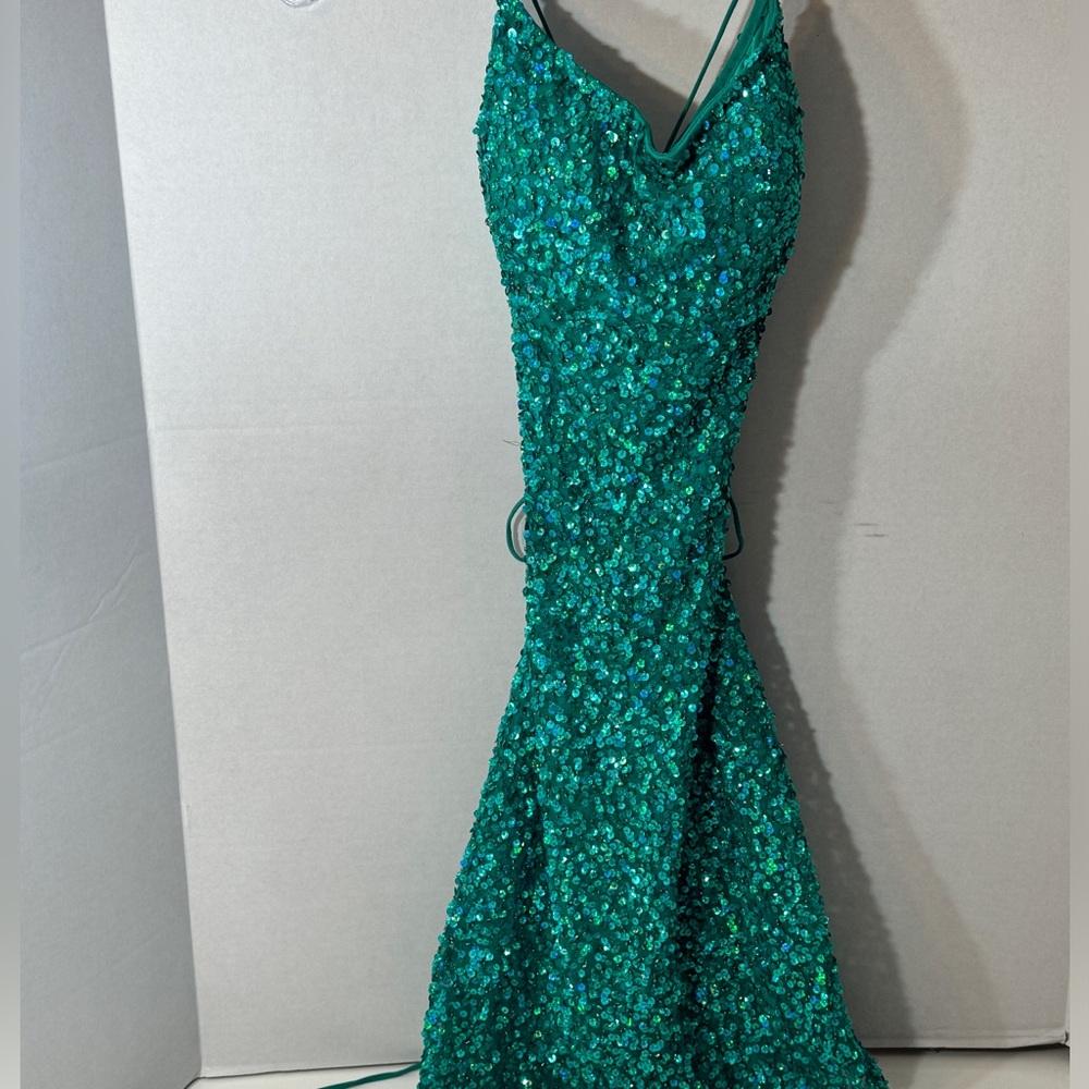 Cocktail Green Sequin Dress